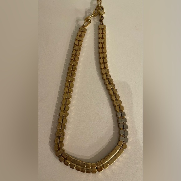 Gold Tone & Rhinestone Necklace - Picture 8 of 8